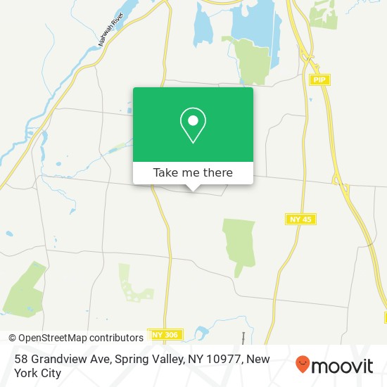 Mapa de 58 Grandview Ave, Spring Valley, NY 10977