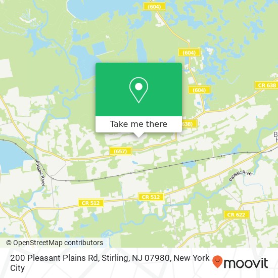 200 Pleasant Plains Rd, Stirling, NJ 07980 map