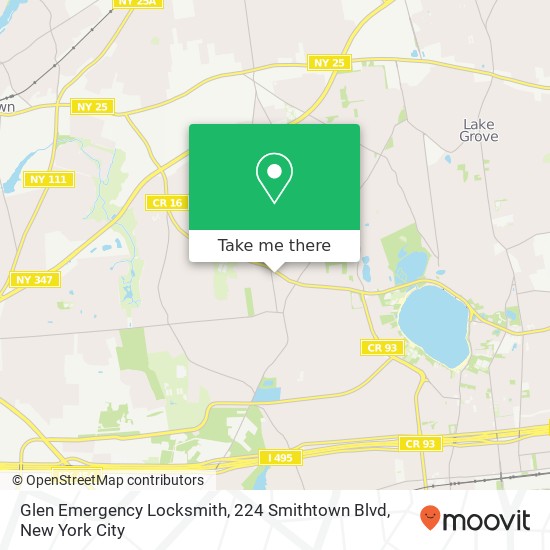 Glen Emergency Locksmith, 224 Smithtown Blvd map