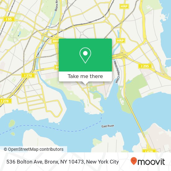 536 Bolton Ave, Bronx, NY 10473 map