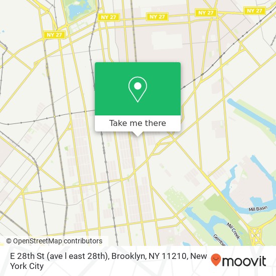 E 28th St (ave l east 28th), Brooklyn, NY 11210 map