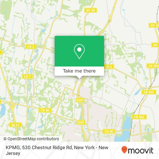 Mapa de KPMG, 530 Chestnut Ridge Rd