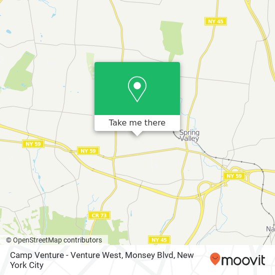 Camp Venture - Venture West, Monsey Blvd map