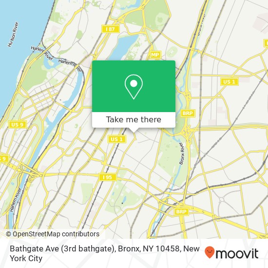 Mapa de Bathgate Ave (3rd bathgate), Bronx, NY 10458