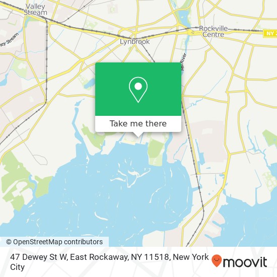 47 Dewey St W, East Rockaway, NY 11518 map