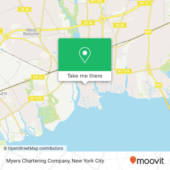 Mapa de Myers Chartering Company