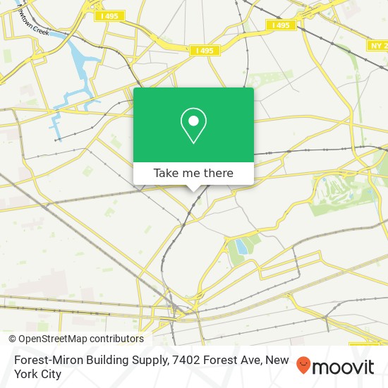 Mapa de Forest-Miron Building Supply, 7402 Forest Ave