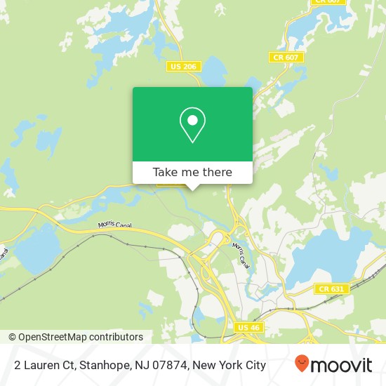 Mapa de 2 Lauren Ct, Stanhope, NJ 07874