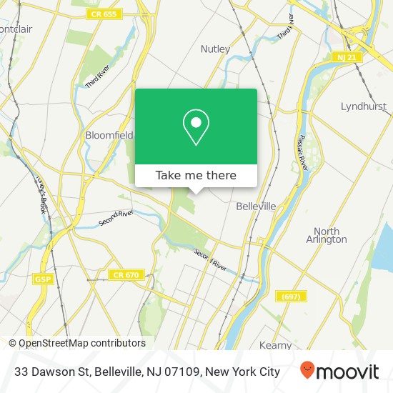 33 Dawson St, Belleville, NJ 07109 map