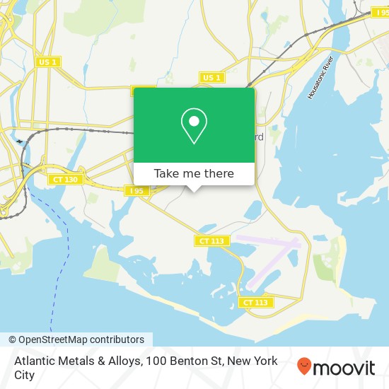 Mapa de Atlantic Metals & Alloys, 100 Benton St