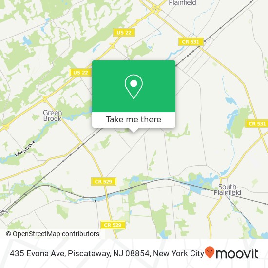 435 Evona Ave, Piscataway, NJ 08854 map