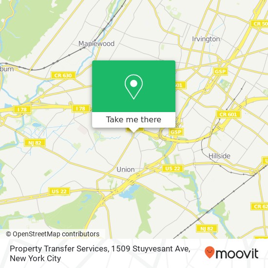 Property Transfer Services, 1509 Stuyvesant Ave map