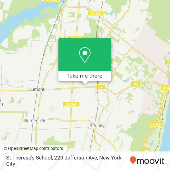 Mapa de St Therese's School, 220 Jefferson Ave