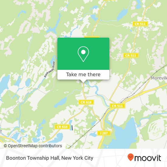 Mapa de Boonton Township Hall