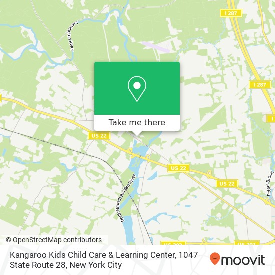 Mapa de Kangaroo Kids Child Care & Learning Center, 1047 State Route 28