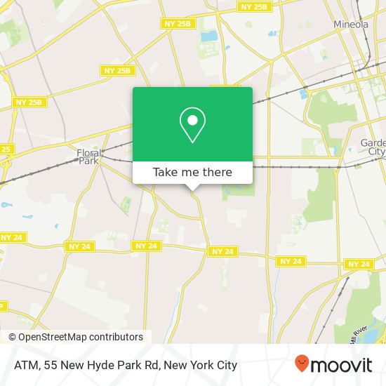 Mapa de ATM, 55 New Hyde Park Rd