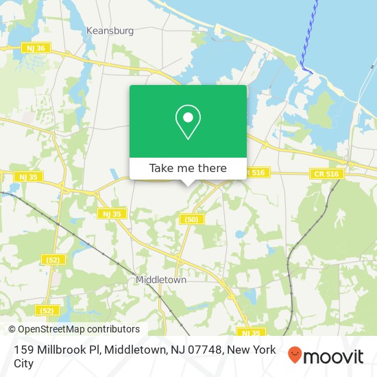 159 Millbrook Pl, Middletown, NJ 07748 map