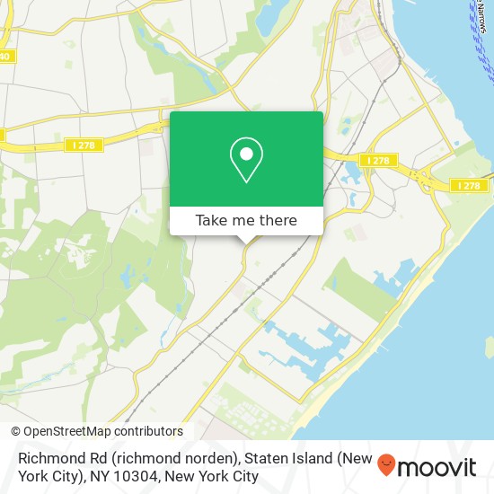 Mapa de Richmond Rd (richmond norden), Staten Island (New York City), NY 10304