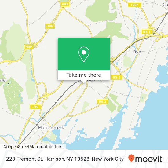 Mapa de 228 Fremont St, Harrison, NY 10528