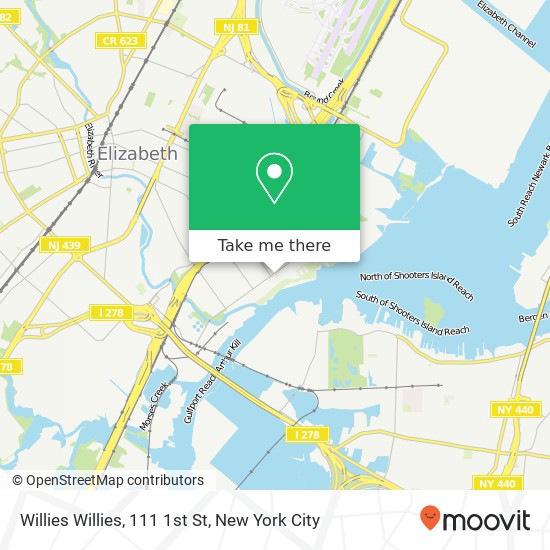 Mapa de Willies Willies, 111 1st St