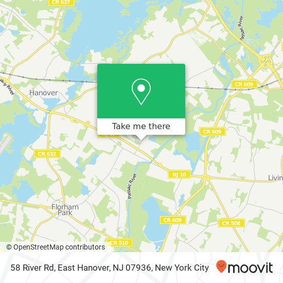 58 River Rd, East Hanover, NJ 07936 map