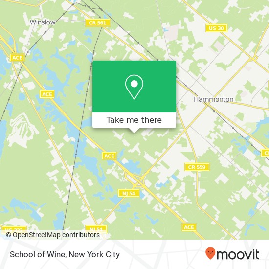 Mapa de School of Wine