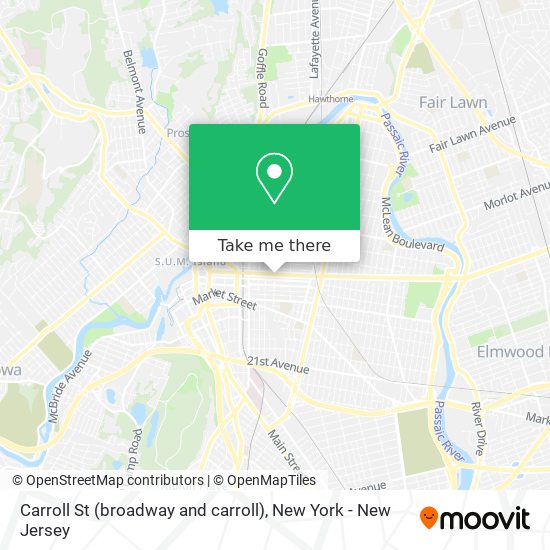 Carroll St (broadway and carroll) map