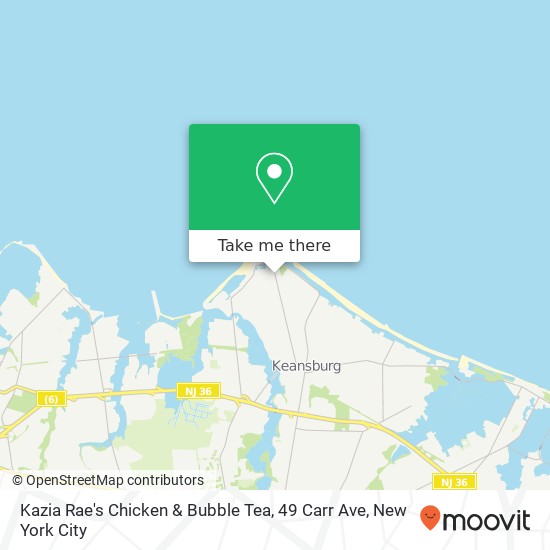 Kazia Rae's Chicken & Bubble Tea, 49 Carr Ave map