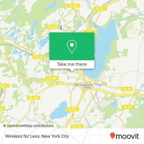 Mapa de Wireless for Less