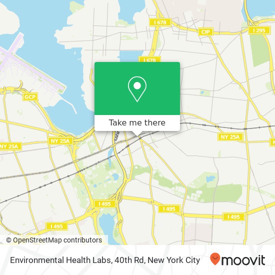 Environmental Health Labs, 40th Rd map