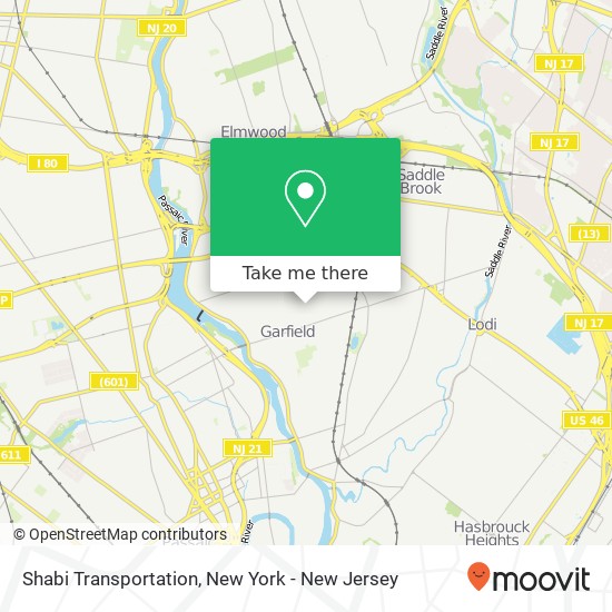 Shabi Transportation map