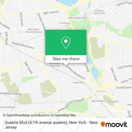 Queens Blvd (67th avenue queens) map