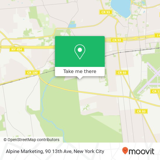 Mapa de Alpine Marketing, 90 13th Ave