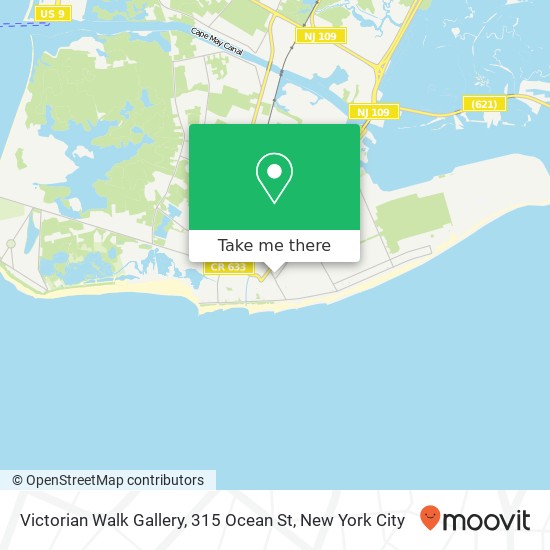 Mapa de Victorian Walk Gallery, 315 Ocean St