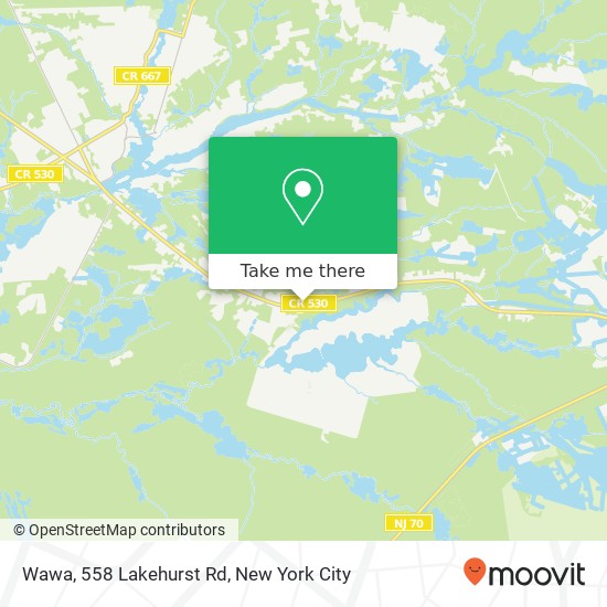 Wawa, 558 Lakehurst Rd map