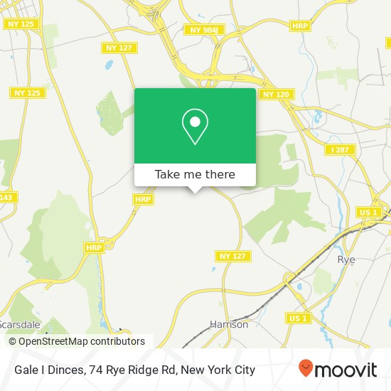 Mapa de Gale I Dinces, 74 Rye Ridge Rd
