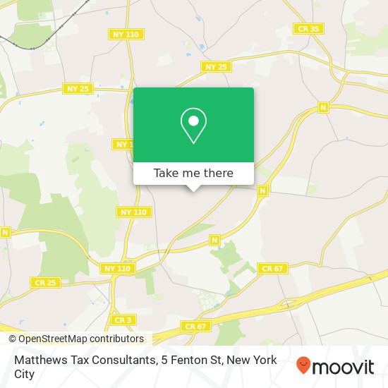 Matthews Tax Consultants, 5 Fenton St map