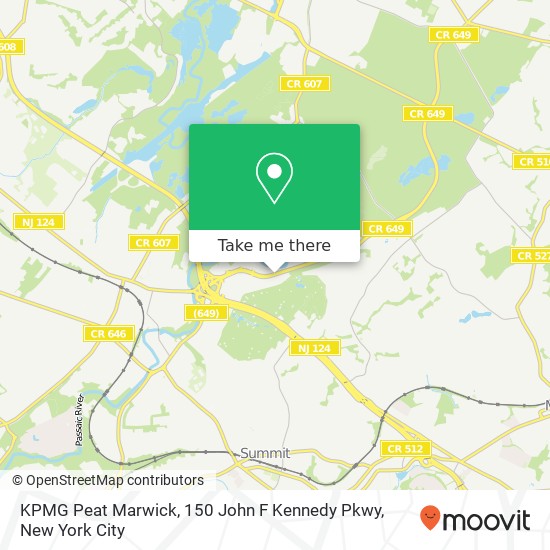 Mapa de KPMG Peat Marwick, 150 John F Kennedy Pkwy