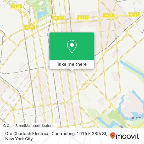 Mapa de Ohr Chodosh Electrical Contracting, 1015 E 28th St