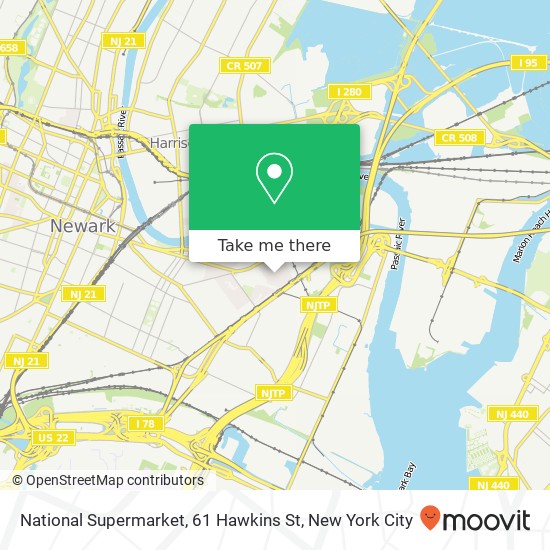 National Supermarket, 61 Hawkins St map