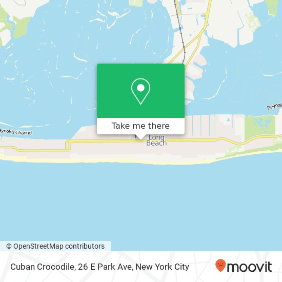 Cuban Crocodile, 26 E Park Ave map