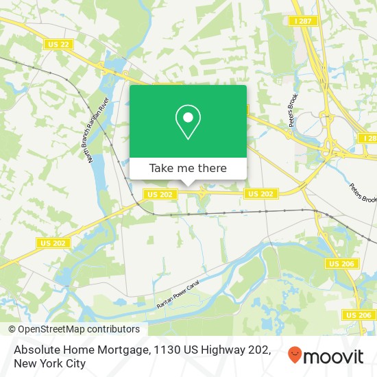 Absolute Home Mortgage, 1130 US Highway 202 map