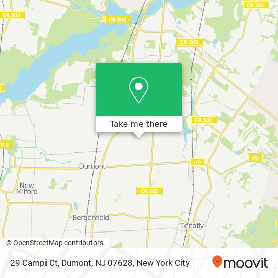 Mapa de 29 Campi Ct, Dumont, NJ 07628