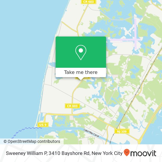 Sweeney William P, 3410 Bayshore Rd map