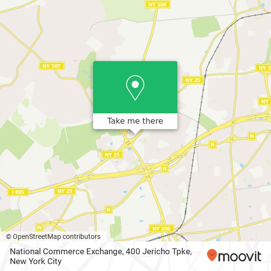 Mapa de National Commerce Exchange, 400 Jericho Tpke