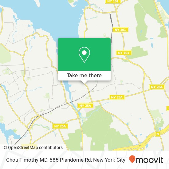 Chou Timothy MD, 585 Plandome Rd map