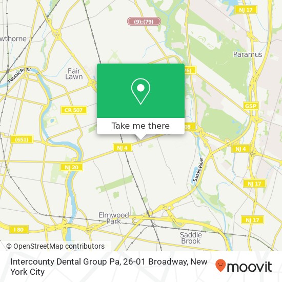 Mapa de Intercounty Dental Group Pa, 26-01 Broadway