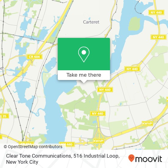 Clear Tone Communications, 516 Industrial Loop map