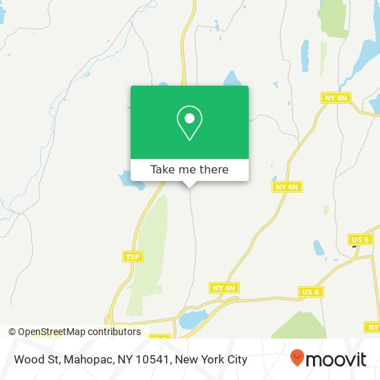 Mapa de Wood St, Mahopac, NY 10541