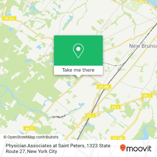 Mapa de Physician Associates at Saint Peters, 1323 State Route 27